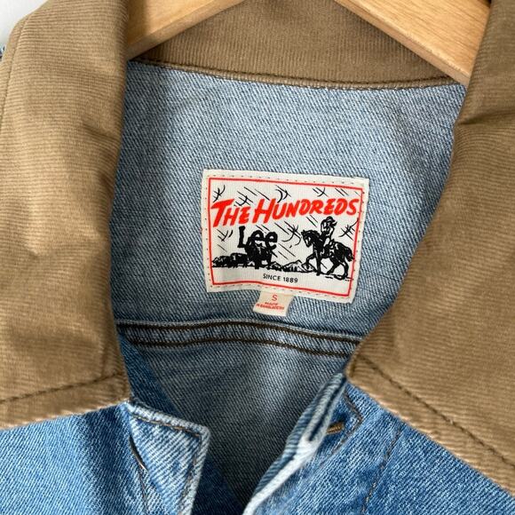 NEW Lee Blue Denim Floral Embroidery Jacket Size Small - Picture 5 of 7